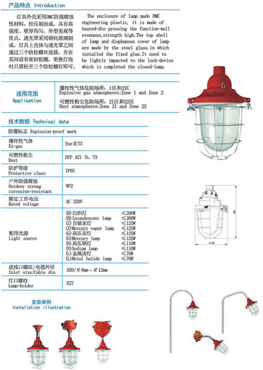 防爆灯具的可靠选择 辽河fzr-b系列防爆防腐照明灯及其在九正网的应用